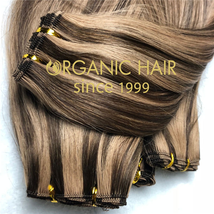 Full cuticle human hair on sale -- hand tied weft  C110